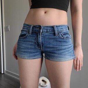 Mavi Low-Rise Micro Vintage Y2k Denim Shorts